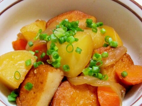 肉なしだけど肉じゃが風？【さつま揚げで】